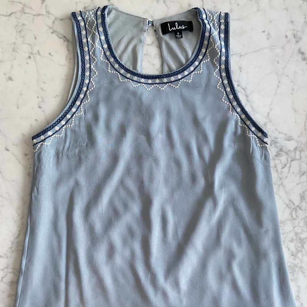 ✨NEW✨ Lulus Blue Shift Dress Size Small